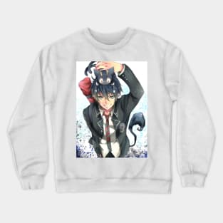 blue exorcist Crewneck Sweatshirt